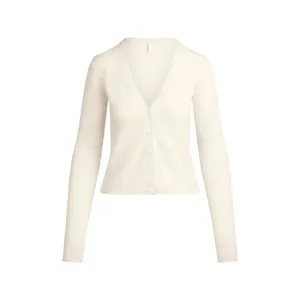 NWT Skims Featherweight Cashmere Cardigan Small Egret Authentic thumbnail 2