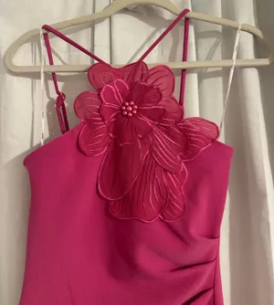 Elliatt Janelle 3D Midi Dress In Pink XXS thumbnail 7
