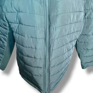 Universal‎ Standard Teal Hooded Puffer Jacket Quilted Medium NWT Comfort Panel thumbnail 5
