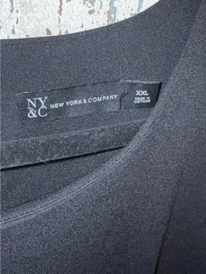 New York & Company black short twist sleeve jumpsuit, size XXL 2X thumbnail 4