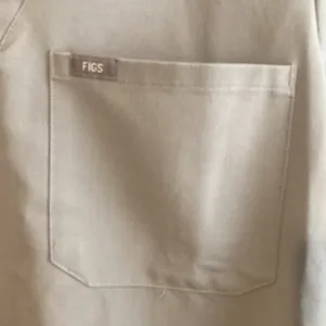 Figs Technical Collection Women’s Size Medium One Pocket Scrub Top Gray Color thumbnail 2