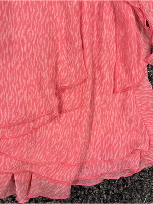 🌸Aerie Pink Chiffon Wrap Mini Skirt Size Xl🌸 thumbnail 4