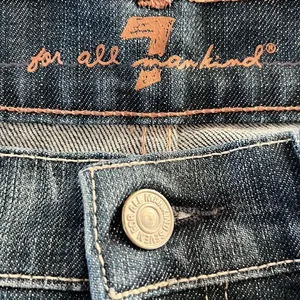 7 for all of Mankind Distressed and Frayed Boycut Button Fly Jeans- Size 27 thumbnail 15