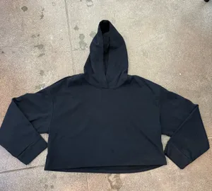 Beyond Yoga Cropped Black Hoodie thumbnail 1