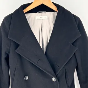 HOPE Ringstrand Soderberg Wool Coat Womens 36 Small Double Breasted Sweden Black thumbnail 2