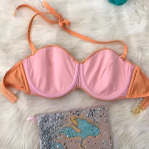 Victoria's Secret Cute peach vintage swim top s thumbnail 7