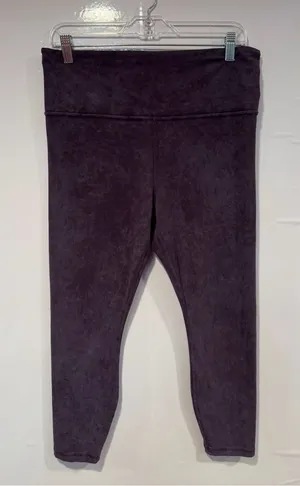 Athleta High-Waist Mineral Wash Leggings - Dark Plum thumbnail 1