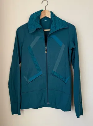 Lululemon Define Jacket Size 6 Teal Full Zip Old Style thumbnail 1