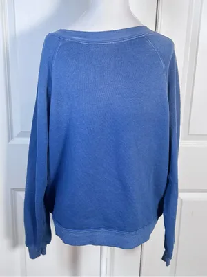 Wildfox Always Hungry Baggy Beach Jumper S Blue Graphic Y2K Sweatshirt Oversized thumbnail 5