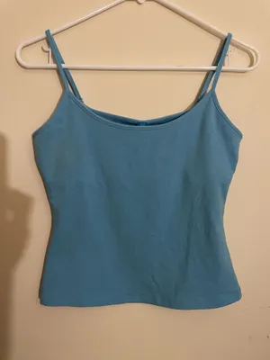 Skims Cotton Jersey Scoop Neck Cami XS in Water NWT thumbnail 10