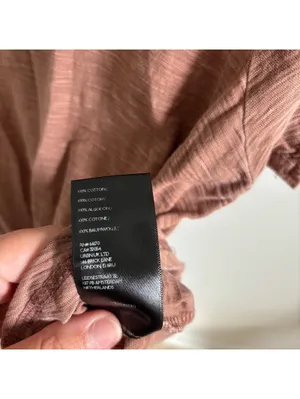 Anthropologie Pilcro EUC Women's 100% Cotton Brown Short Sleeve Tee Size XS thumbnail 4