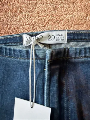 NERO by Blenca Wide Leg Jeans Size 29 Blue Stretch Denim NWT thumbnail 2