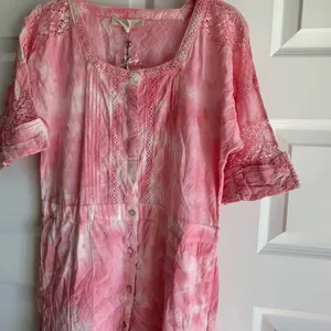 LoveShackFancy Edie Maxi‎ Dress Pink NWT Small thumbnail 9