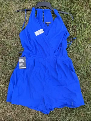 Pretty Cobalt Blue Halter Romper 💙💙 thumbnail 9