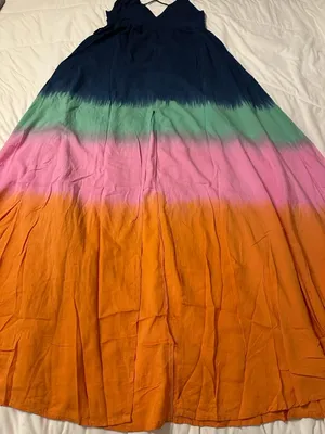 Tiare Hawaii Day Dream Women’s Multicolor Ombre Maxi Dress - NWT - Size S/M thumbnail 5