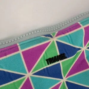 Triangl Nylon Boho Neoprene Zip Toiletry Swim Pouch‎ Bag Only Aztec Pink Blue thumbnail 4