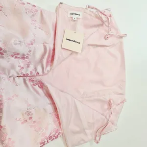 Superdown Letizia Printed Mini Dress in Pink Floral Small thumbnail 7