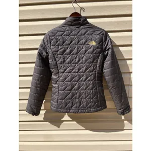 Women's The North Face Quilted‎ Lightweight Puffer Small Black Gold thumbnail 3