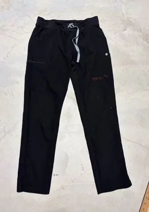 Figs Black Drawstring scrub Pants medium thumbnail 1
