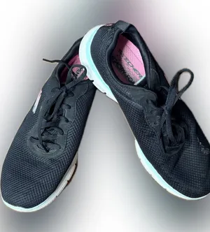Skechers Memory Foam Black Athletic Shoes thumbnail 1