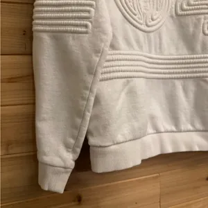 Ivy Park Small White Corded 04 Cotton Crewneck Sweatshirt thumbnail 2