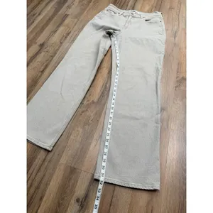 Abercrombie & Fitch The Baggy Low Rise Beige Jeans Women's 27/4R‎ thumbnail 8