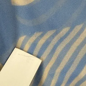 MISA Los Angeles Becca Dress Short Sleeve Blue Beige Zebra Print S READ‎ thumbnail 5