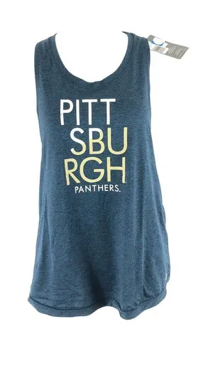 Champion Womens Tank Top Pittsburgh Panthers Racerback Draped Blue Size M thumbnail 1