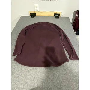 Athleta Cozy Karma Purple Fleece 1/4 Zip Mock Neck Raglan Sweatshirt M thumbnail 10