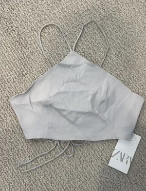 ZARA Halter Top Crop thumbnail 1