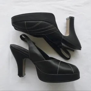 two lips platform wedges Black Size 6 thumbnail 1