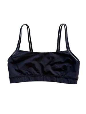 lululemon Straight Up Sports Bra - Size 6 Black thumbnail 3