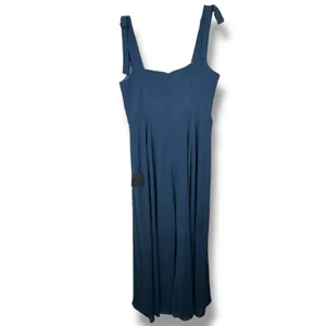 NEW Lulus Love Me Forever Navy Blue Tie-Strap Square Neck A-Line Maxi Dress XL thumbnail 7
