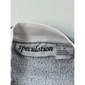 Speculation‎ Womens Sweatshirt M Gray Pink Floral Embroidered Crewneck Pullover thumbnail 5