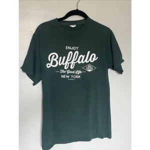 vintage “enjoy Buffalo” Green Tee small thumbnail 3