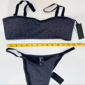 NEW Kendall and Kylie black glitter 2-piece thumbnail 2
