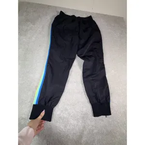 fabletics carol woven pants black rainbow stripe joggers L thumbnail 6