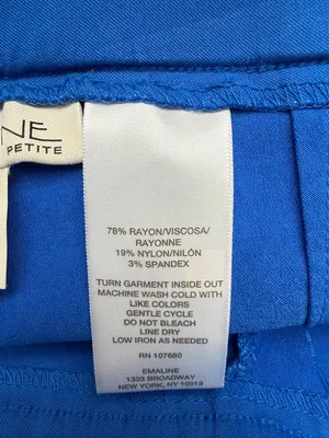 Women's Bright Blue Cropped Capri Pants Size 8P thumbnail 5
