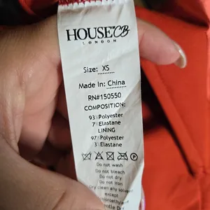 House of CB Natalja Red V Plunge‎ Jumpsuit Size: XS thumbnail 7