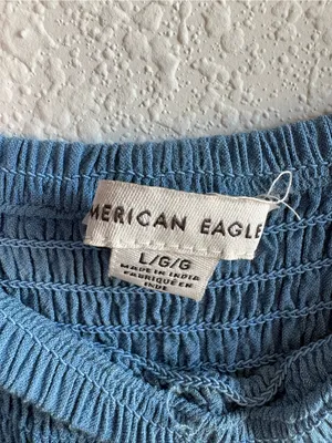 American Eagle Smocked Ruffle Hem Dress thumbnail 5