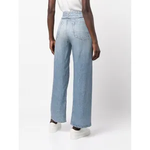 NWT rag & bone Liquid Miramar in Dara Photo Printed Faux Jean Wide Leg Pants 28 thumbnail 6