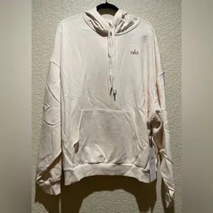Alo Yoga NWT Accolade Hoodie Sweatshirt Ivory Color Size XL thumbnail 4