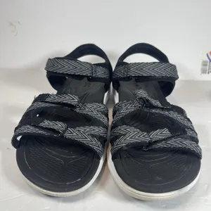 Ryka Savannah SML Women's Sandals - Size 10M Black/Grey Chevron thumbnail 3