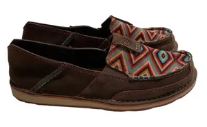 Ariat Cruiser Palm Brown Serape Mesh‎ Slip On Shoes Womens Sz US 9 thumbnail 1