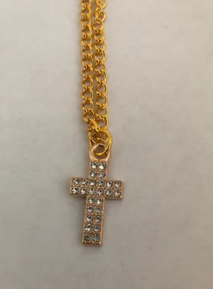 Gold Cross Necklace  thumbnail 2