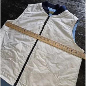 VINTAGE Old Navy Vest Womens Large Full Zip Nylon Shell Fleece thumbnail 4