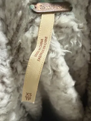 Free People Wild Heart Sherpa Pullover Sweater summer Gray Yellow Knit $129 thumbnail 7