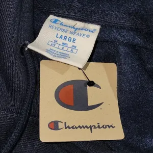 NWT‎ Champion Reverse Weave Womens Navy White Siesta Key Crop Hoodie Large thumbnail 4