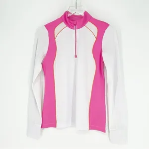 EPNY Pro Golf 1/4 Zip Mock Neck Active Top Women's S‎ White Pink Long Sleeve thumbnail 2