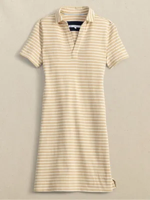 NWT Southern Tide Demi‎ Stripe Irish Cream Preppy Coastal Polo Shirt Dress thumbnail 4